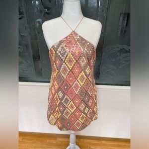 Sequin halter party dress size L